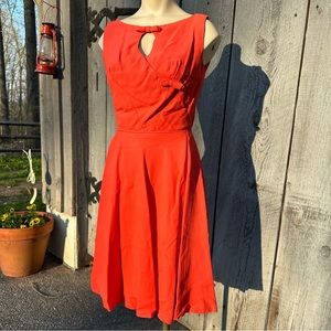 Vintage 1960s Coral Dress